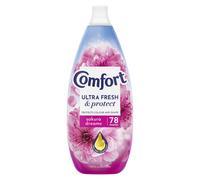 Comfort Ultra Fresh & Protect Sakura Dreams Fabric Conditioner softener with Pro-Fibre Technology Protects Colour and Shape 78 washes (1.17 L)