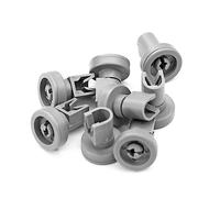 Comfort Upper Basket Universal Dishwasher Wheels - Compatible with AEG Electrolux, Privileg, Favorit, Ikea, Zanussi - Robust Heat-resistant Plastic - Click Connection