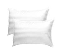 Comfort Valley Satin Stripe Pillows Pack of 2- Firm Support Hotel Quality- Bounce Back Pillow-Soft Anti-Allergic Pillow (Firm Support, Pack Of 2)