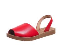 comfort walking sandals for women summer sandles Summer European And Southeast Asian Women's Thick Soled Flat Sandals For Big Sizes Supportive Shoes for Women Sandals (Red, 7)