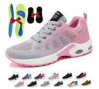 Comfort Wear Orthowear Shoes for Women, Air Cushion Ortho Stretch Cushion Shoes with Insole (813 Pink, Adult, Women, 8, Numeric, UK Footwear Size System, Wide)