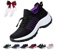 Comfort Wear Orthowear Shoes for Women,Comfortwear Ortho Shoes for Women Plantar Fasciitis,Comfortwear Ortho Stretch Cushion Shoes (Purple,5)