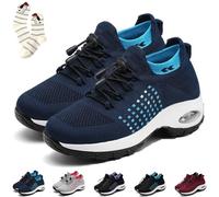 Comfort Wear Orthowear Shoes for Women, Comfortwear Ortho Stretch Cushion Shoes, Orthopedic Shoes Wide Width Fit (Upgraded-Dark Blue, Adult, Women, 7.5, Numeric, UK Footwear Size System, Medium)