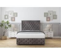 Comfort Winchester Slate Naples Divan Bed Set 2 Drawers Foot-End - 26" Strutted & 12" Footboard 6' Super King