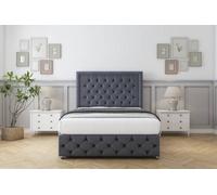 Comfort Winchester Steel Plush Divan Bed Set No Drawers - 26" Strutted & 12" Footboard 5' King