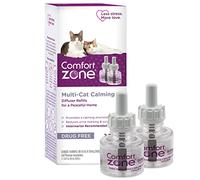 Comfort Zone 2 Pack MultiCat Diffuser Refills; Cat Calming Pheromones Help Anxiety; 30-day refills