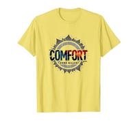 Comfort Zone Killer: Bold Motivational T-Shirt, Men, Lemon, XL
