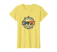 Comfort Zone Killer: Bold Motivational T-Shirt, Women, Lemon, XXL