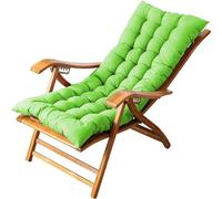 Comfortab Outdoor Lounge Chair CushionThick Soft Solid ColorVarious Sizes AvailabGarden Patio Terrace Cushion (Green 110 x 45 cm)