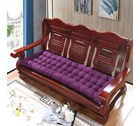 Comfortable 2 3 Seater Cotton Garden Bench Cushion 100 120 cm Long 50x40 cm Purple Outdoor Swing & Patio Furniture Pad for Relaxation and Style