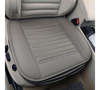Comfortable and Breathable Four Seasons General Pu Leather Bamboo Charcoal Breathable Car Interior Seat Cushion Cover Pad Mat for Office Chair Auto Car Supplies (Gray, 1 Pack)