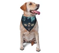 Comfortable and Breathable pet Scarf for Outdoor Walks and Home Feeding | The Ghost In The Night Printed Pet Scarves Are Comfortable And Breathable For Outdoor Walks And Home Feedings