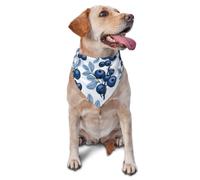 Comfortable and Breathable pet Scarf for Outdoor Walks and Home Feeding | Yummy Blueberries. Printed Pet Scarves Are Comfortable And Breathable For Outdoor Walks And Home Feedings
