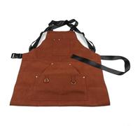 Comfortable and Leather Welding Apron for Heavy Duty Use and Protection from Sparks (Brown)