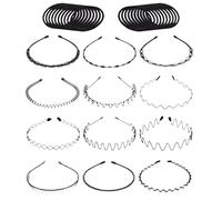 Comfortable and Lightweight Headband for Men, Non-Slip and Lightweight in the Shape of a Circle, Wave Sports Headbands for Women and Men, Family and Friends Running Yoga Cycling Home Travel