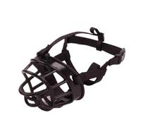 Comfortable and soft silicone large dog muzzle, suitable for medium and large dogs, adjustable and sturdy basket pet mouth(Ordinary Black,5-suit 45-60kg)