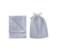 Comfortable Baby Bath Towel Bag Set of 2pcs Includes Soothing Cloth Hanging Storage Bag for Sensitive Skin Portable Baby Towel Hanging Organizer