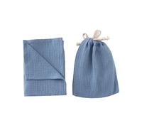 Comfortable Baby Bath Towel Bag Set of 2pcs Includes Soothing Cloth Hanging Storage Bag for Sensitive Skin Portable Baby Towel Hanging Organizer