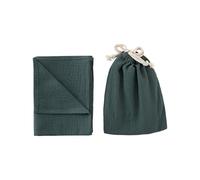 Comfortable Baby Bath Towel Bag Set of 2pcs Includes Soothing Cloth Hanging Storage Bag for Sensitive Skin Portable Baby Towel Hanging Organizer