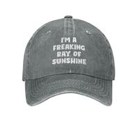 Comfortable Baseball Cap I'm A Freaking Ray of Sunshine Casual Hats Premium Trucker Caps for Travel Running Workout