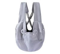 Comfortable Bear Shape Pet Travel Bag with Breathable Design for Outdoor Adventures and Supplies (Grey, 38x14x41cm)