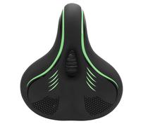 Comfortable Bike Seat for Women Men PU Leather Memory Foam Shock Absorbing Water Resistant Bike Saddle Cushion Replacement for Mountain Road Bike (Green)