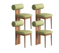 Comfortable Black Dining Chairs Set of 2/4/6 - Easy to Assemble Microfiber Leather Wood Kitchen Chairs for Dining Room, Study & Living Room