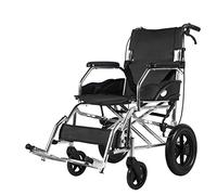 Comfortable Breathable Wheelchair - One Click Folding Self Propelled, 220 Lbs Capacity, Manual Trolley, Big Wheels