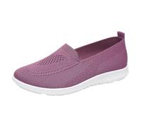 Comfortable breathable women's canvas shoes with soft sole for everyday leisure travel lightweight upper flexible outsole plain robust workmanship ideal for activities more feminine, purple, 8.5 UK