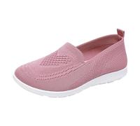 Comfortable breathable women's canvas shoes with soft sole for everyday leisure travel lightweight upper flexible outsole plain robust workmanship ideal for activities more feminine, pink, 7 UK