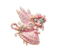Comfortable Brooch Beautiful Butterfly Girl Lapel Pin Accessory with Rhinestones Elegant Backpack Accessories Daily Brooch