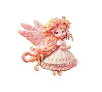 Comfortable Brooch Beautiful Butterfly Girl Lapel Pin Accessory with Rhinestones Elegant Backpack Accessories Flower Girl Brooch