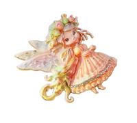 Comfortable Brooch Beautiful Butterfly Girl Lapel Pin Accessory with Rhinestones Elegant Backpack Accessories Light Brooch