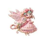Comfortable Brooch Beautiful Butterfly Girl Lapel Pin Accessory with Rhinestones Elegant Backpack Accessories Flower Girl Brooch