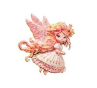 Comfortable Brooch Beautiful Butterfly Girl Lapel Pin Accessory with Rhinestones Elegant Backpack Accessories Flower Girl Brooch