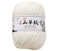 Comfortable Cashmeres Yarn Warm Soft Natural Knitting Crochet Knitwear for Cool Touches Crafting in White Soft Yarn for Baby Clothes