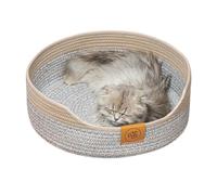 Comfortable Cat Bed - Small Dog Bed, Round Kitten Bed, Cat Scratching Post | Hand Woven Cat Bed, Washable Pet Bed, Puppy Bed, Couc Bed