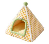 Comfortable Cat Bed - Warm Cat House, Puppy Bed with Removable Padded Cushions, Pets Cave for Relaxation, Pet Supplies Washable Pet House, Resting Feline Beds for Winter Comfort