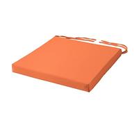 Comfortable Chair Cushion With Ties Seat Pad For Dining Chairs Pad Kitchen Thick Italian Fabric Garden Square Removable Cover Indoor Outdoor Living Room Patio Garden Office Coffee Shop ORANGE