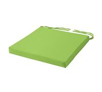 Comfortable Chair Cushion With Ties Seat Pad For Dining Chairs Pad Kitchen Thick Italian Fabric Garden Square Removable Cover Indoor Outdoor Living Room Patio Garden Office Coffee Shop Lime Green