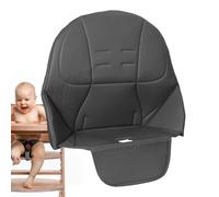 Comfortable Chair Pad Cover - High Chair Cushion for Babies Children, Washable PU Leather Seat Protector | Removable Cover with Belt Slots, Dining Chair Pad for Parents with Small Children When