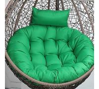 Comfortable Dark Green Seat Cushion for Hanging Egg Chair Soft Swing Chair Cushion Pad for Indoor/Outdoor Use 120CM Patio Hanging Basket Cushion