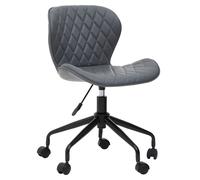 Comfortable Design Black Armless Home Office Chair, Ergonomic Work From Home Chair, Movable Sleek Chair Premier Housewares Grey One Size