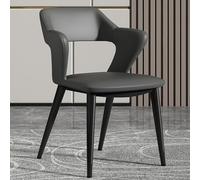 Comfortable Dining Room Chairs Soft Faux Leather Cushioned Seat Stylish Metal Legs Perfect for Kitchen Game Room and Recreational Seating