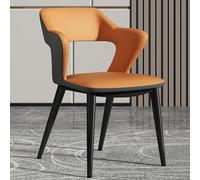 Comfortable Dining Room Chairs Soft Faux Leather Cushioned Seating Stylish Game & Recreational Chairs with Durable Metal Legs for Home & Kitchen