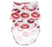 Comfortable Dog Clothes for Dog Park Coquette Red Kisses 3XL