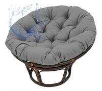 Comfortable Egg Replacement Chair Cushion Waterproof Outdoor Double Seat Swing Egg Chair Cushion Round Pad for Papasan, Egg Shape Hanging Basket Chairs for Garden Patio Living Room,NO08,50×50cm