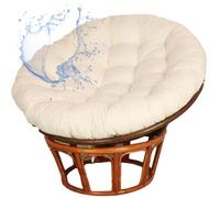 Comfortable Egg Replacement Chair Cushion Waterproof Outdoor Double Seat Swing Egg Chair Cushion Round Pad for Papasan, Egg Shape Hanging Basket Chairs for Garden Patio Living Room,NO01,60×60cm