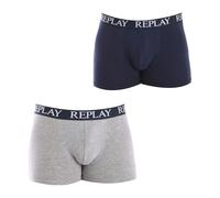 Comfortable Elastic Cotton Boxer Briefs, male, Replay, Underpants, Multicolor, 2XL, Underwear 2XL