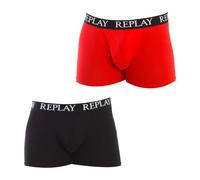 Comfortable Elastic Cotton Boxer Briefs, male, Replay, Underpants, Multicolor, L, Underwear L